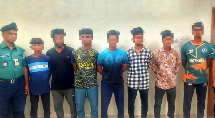 স্কুলছাত্র হত্যা চেষ্টায় কিশোর গ্যাংয়ের ১০ সদস্য গ্রেপ্তার