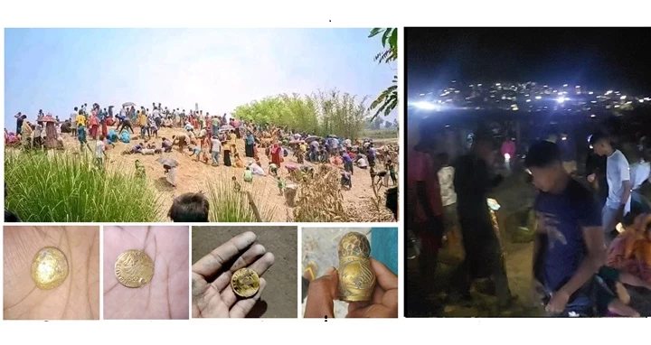 রাণীশংকৈলে মাটি খুঁড়লেই মিলছে স্বর্ণ
